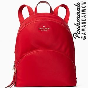 Kate Spade Large Red Karissa Backpack ♠️🎒- NWT!